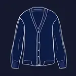 navy-blue cardigan image